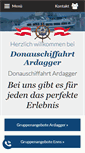 Mobile Screenshot of donauschiffahrt-ardagger.at